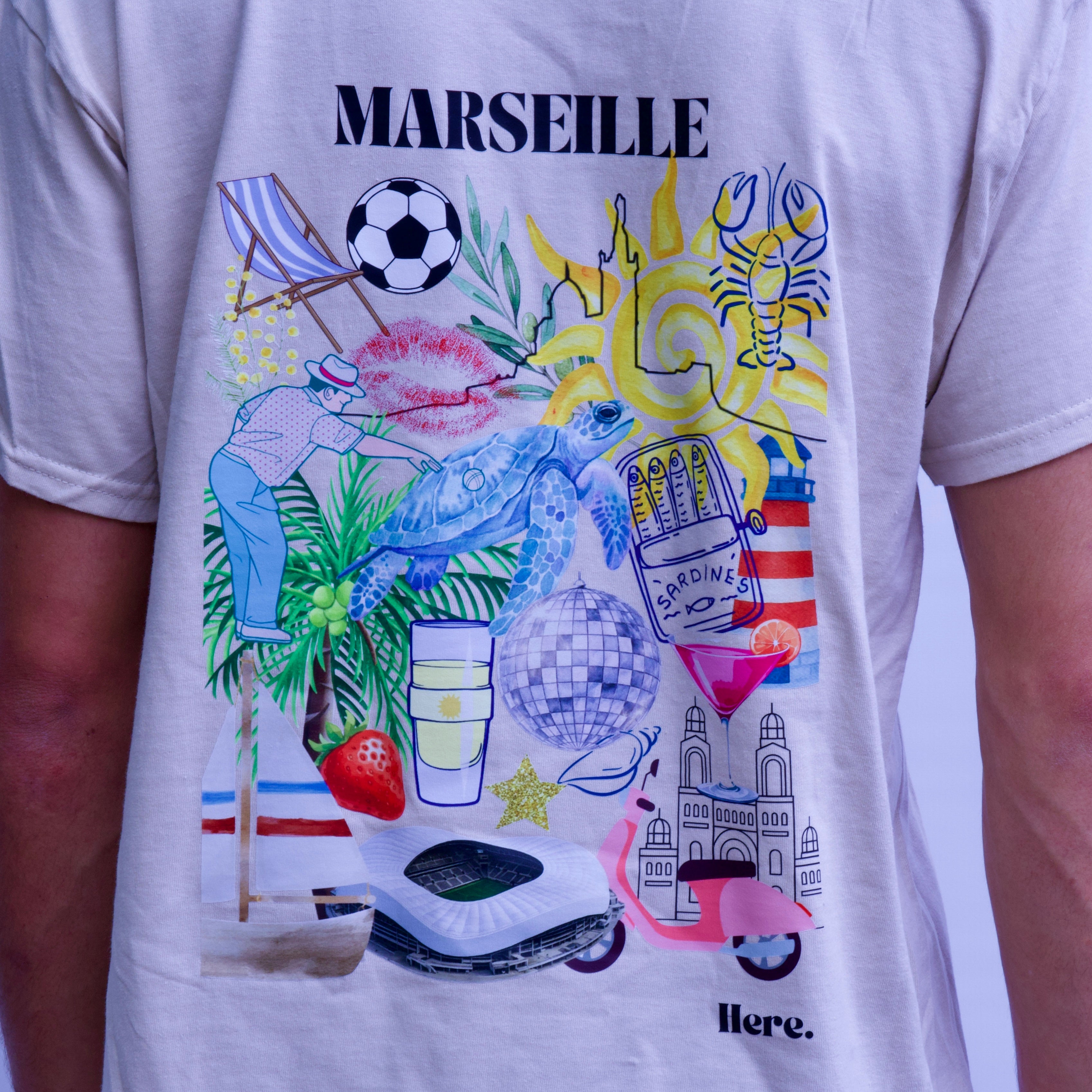 Tee shirt "Marseille" Homme